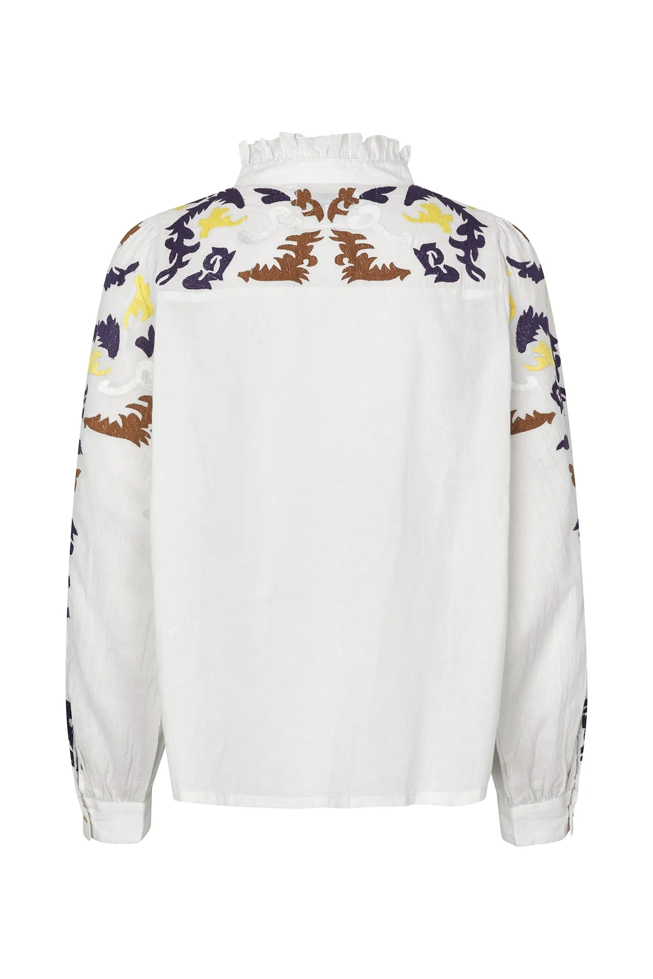 25147-1090 Blou Fengall Shirt Ls White