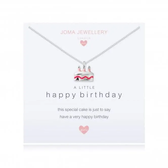 A Little Happy Birthday Necklace C338 Joma Jewellery