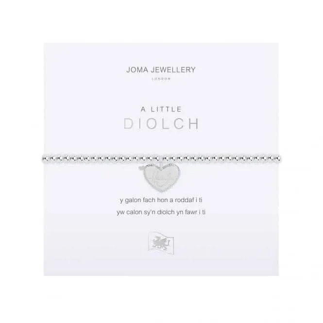 A Little Thank You Silver 17.5cm Stretch Bracelet 4020 Joma Jewellery