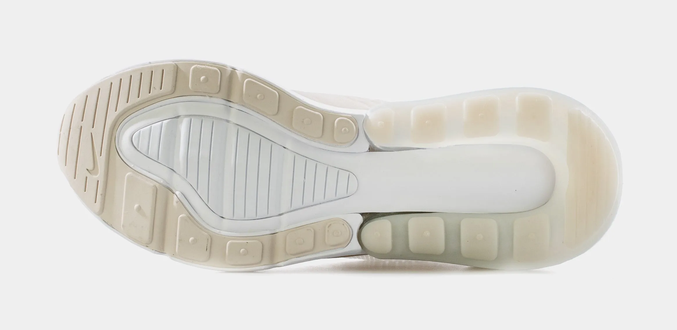 Air Max 270 Desert Sand Womens Running Shoe (White/Beige/Black)