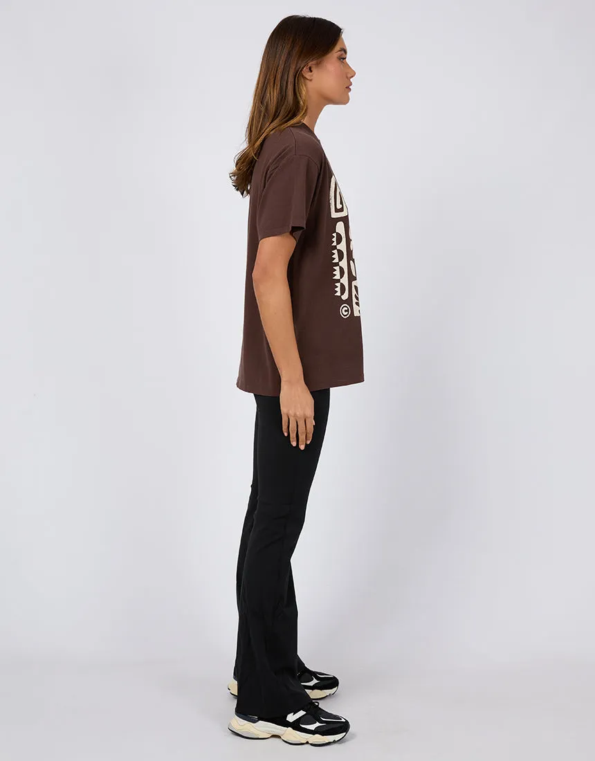 All About Eve Elements Oversized Tee Brown