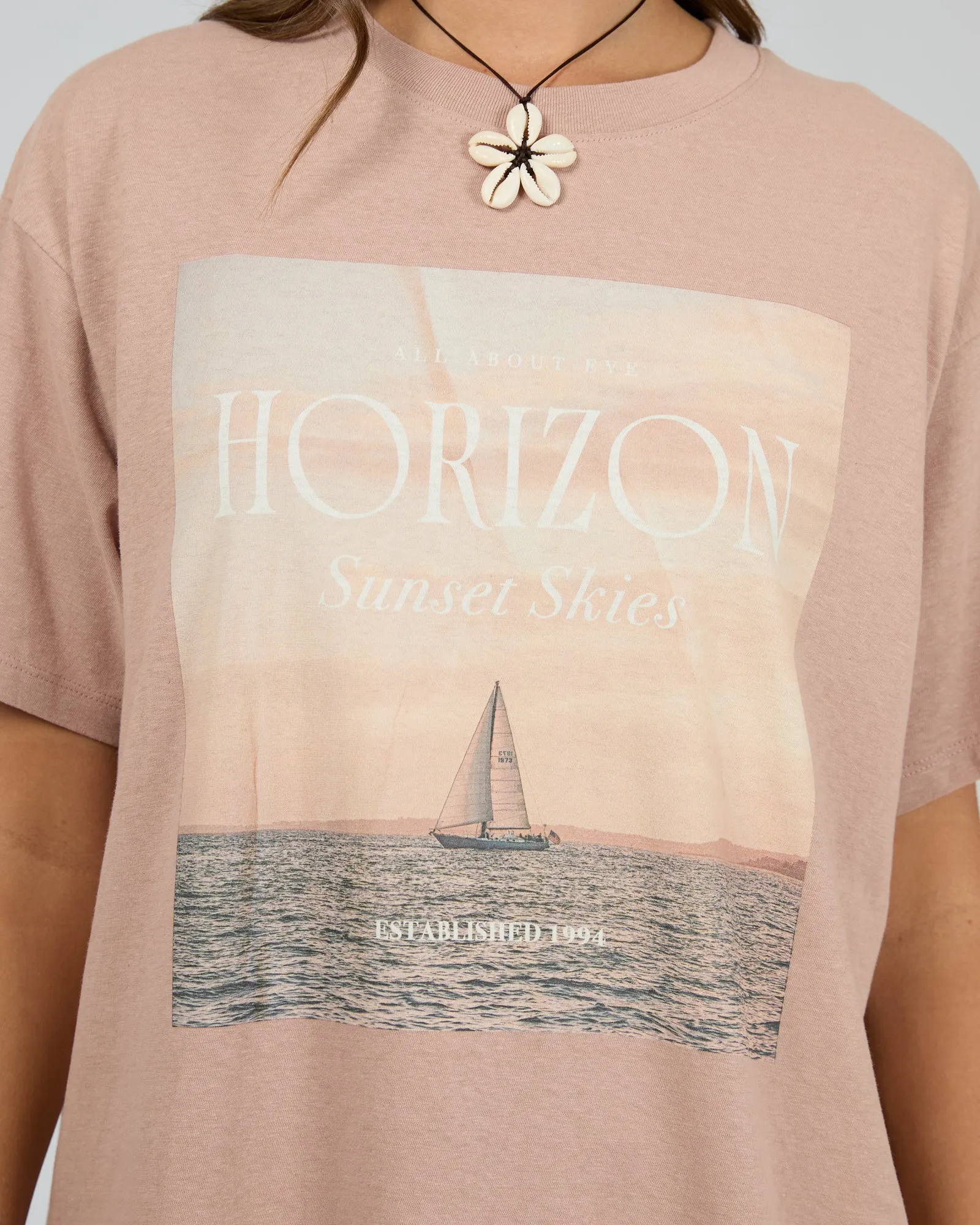 All About Eve Horizon Oversized Tee Fawn