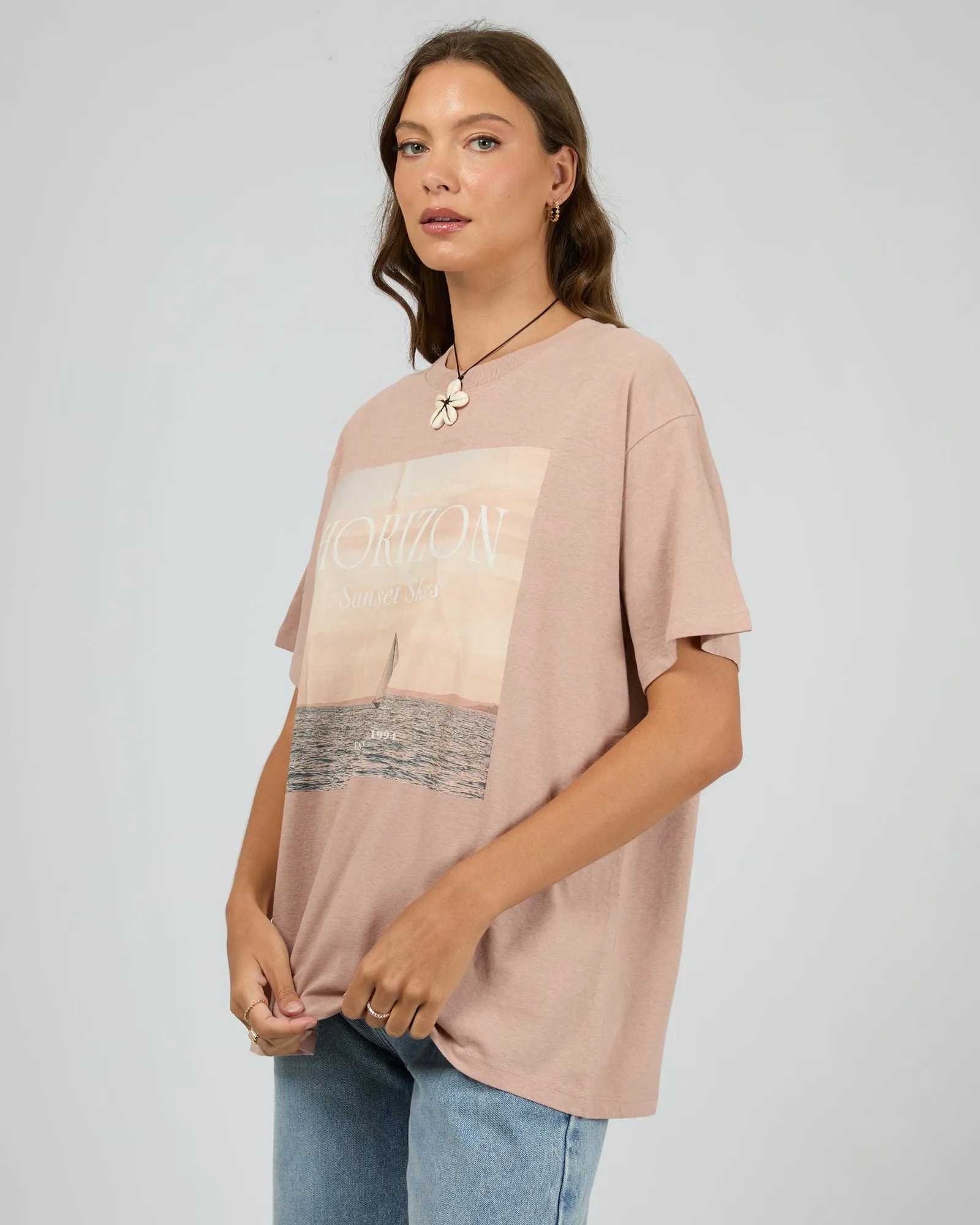 All About Eve Horizon Oversized Tee Fawn