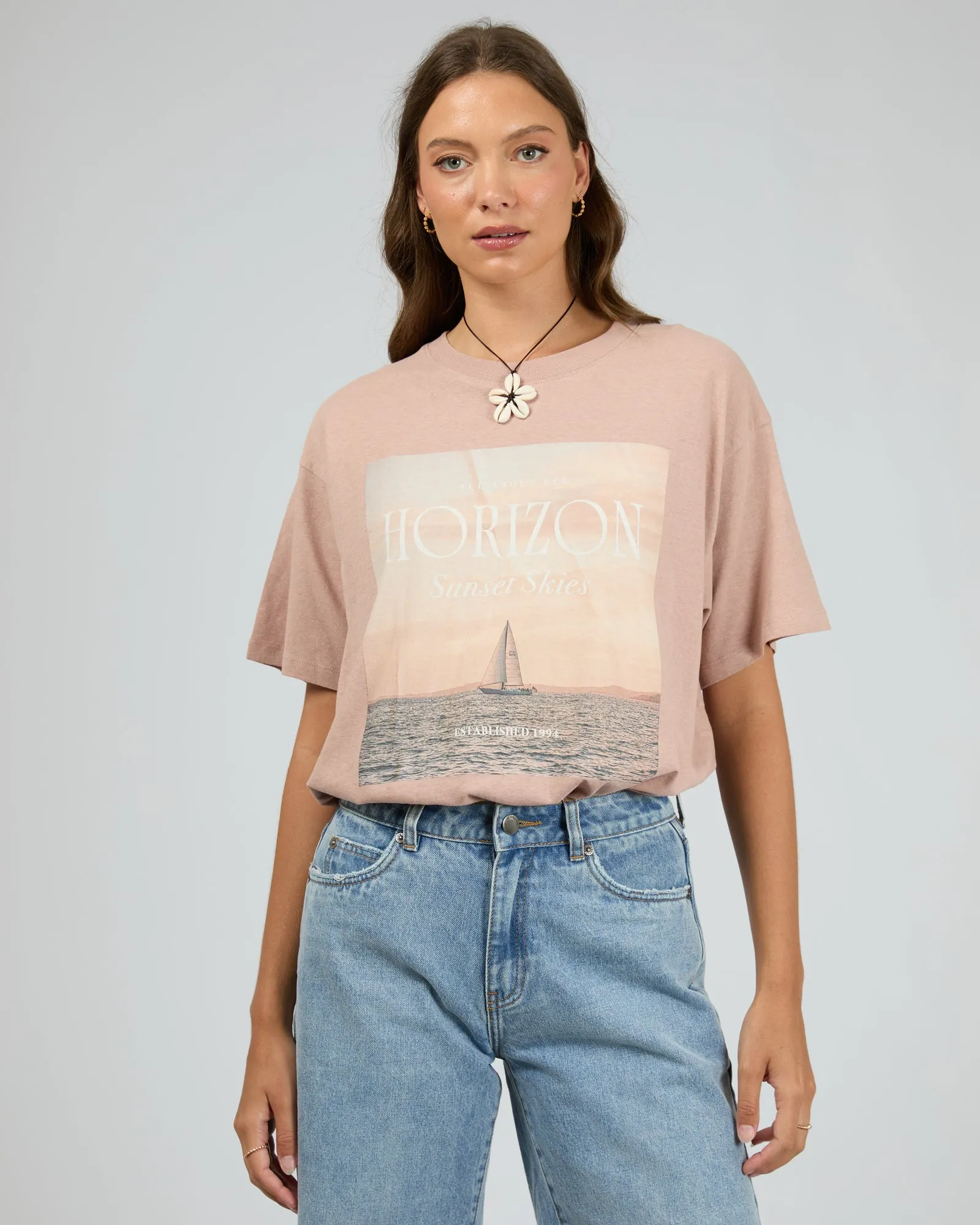 All About Eve Horizon Oversized Tee Fawn