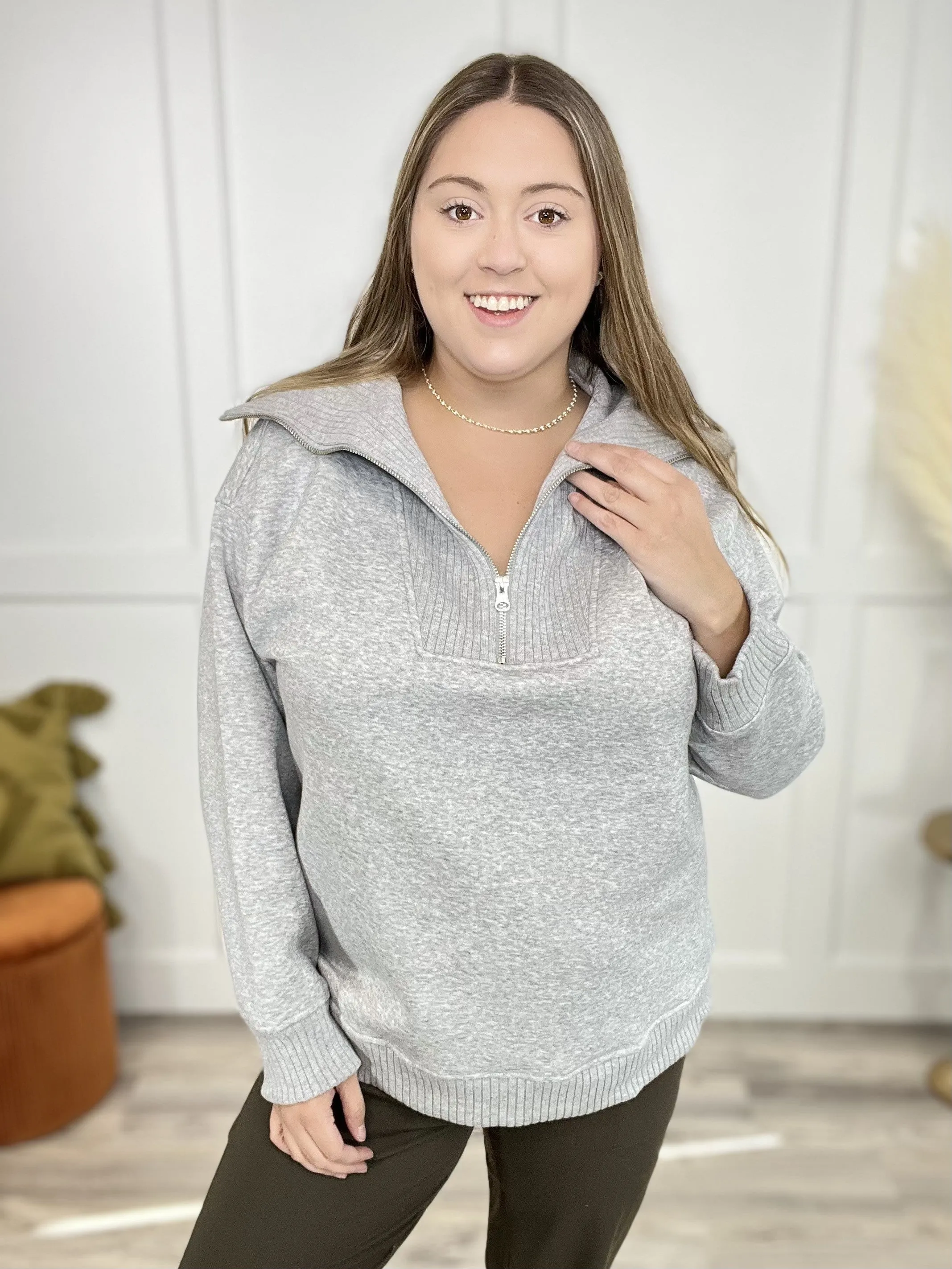 Alone Time Women's Rib Cuff Sweatshirt