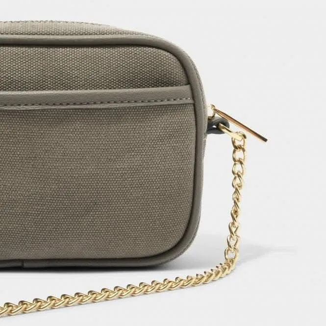 Amalfi Canvas Millie Crossbody Bag in Khaki KLB2759 Katie Loxton Jewelry And Accessories