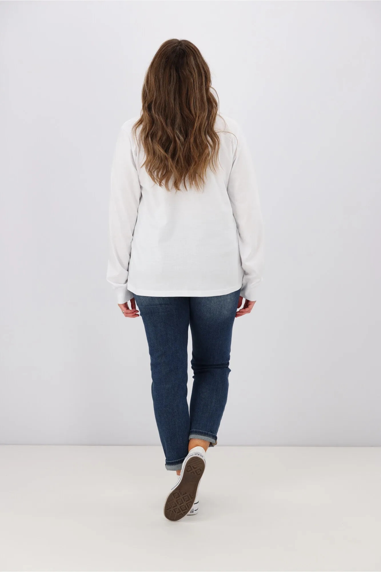 As Colour Dice Long Sleeve Tee White