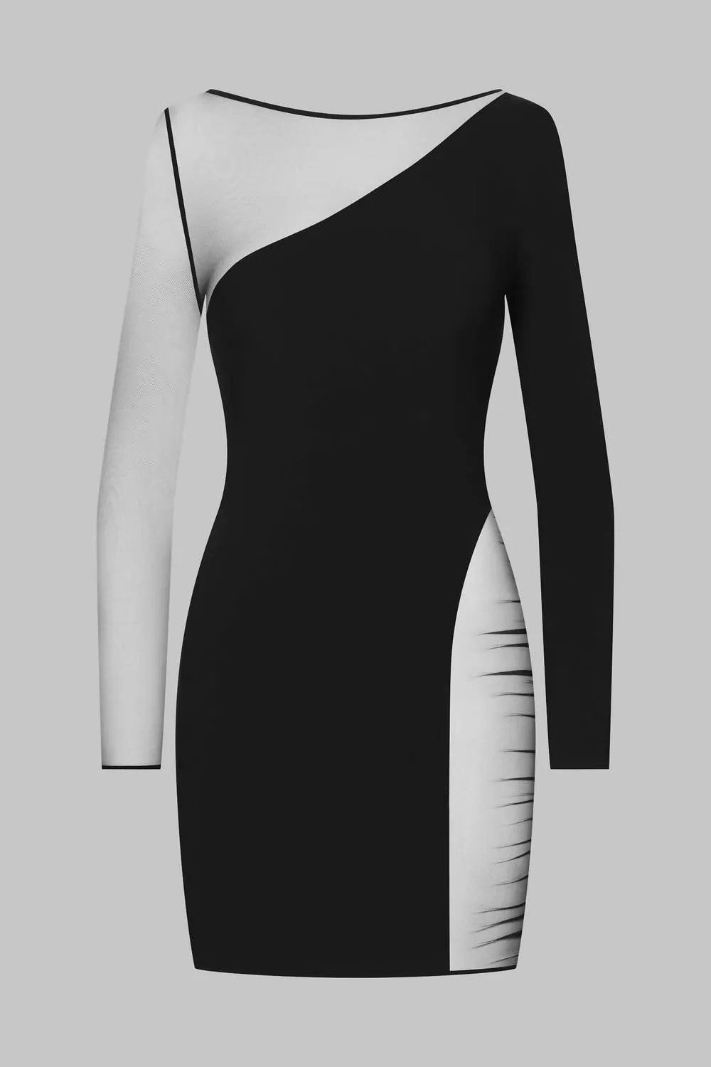 Asymetric Dress In Black