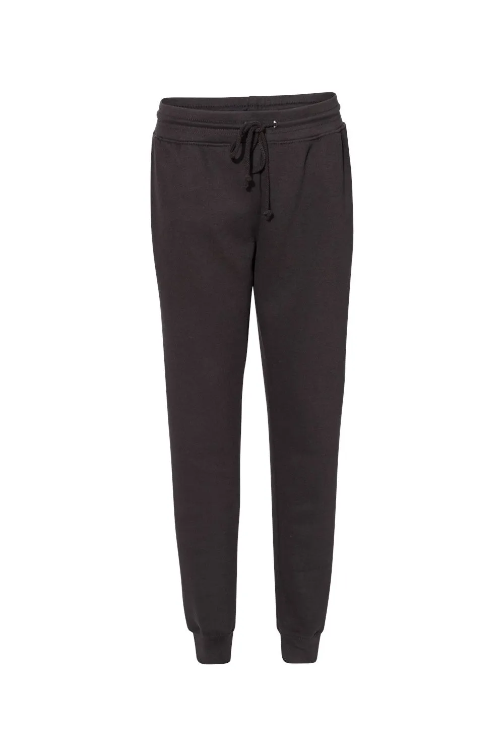 Badger Womens Athletic Fleece Jogger Sweatpants w/ Pockets - Black