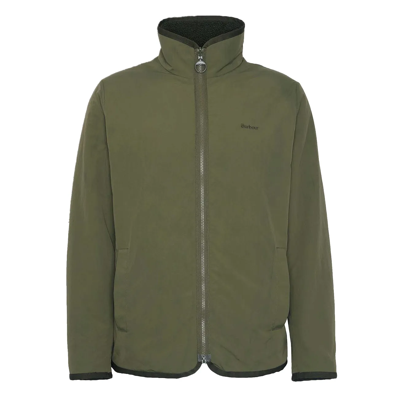 Barbour Reversible Fleece Jacket Fern