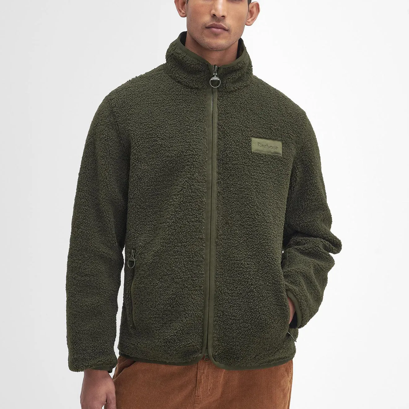 Barbour Reversible Fleece Jacket Fern