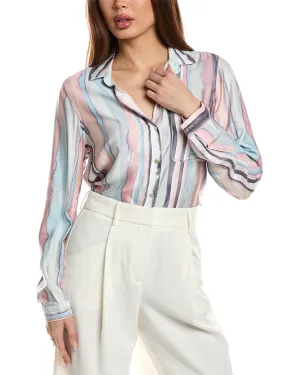 Bella Dahl Rounded Hem Button-Down Shirt