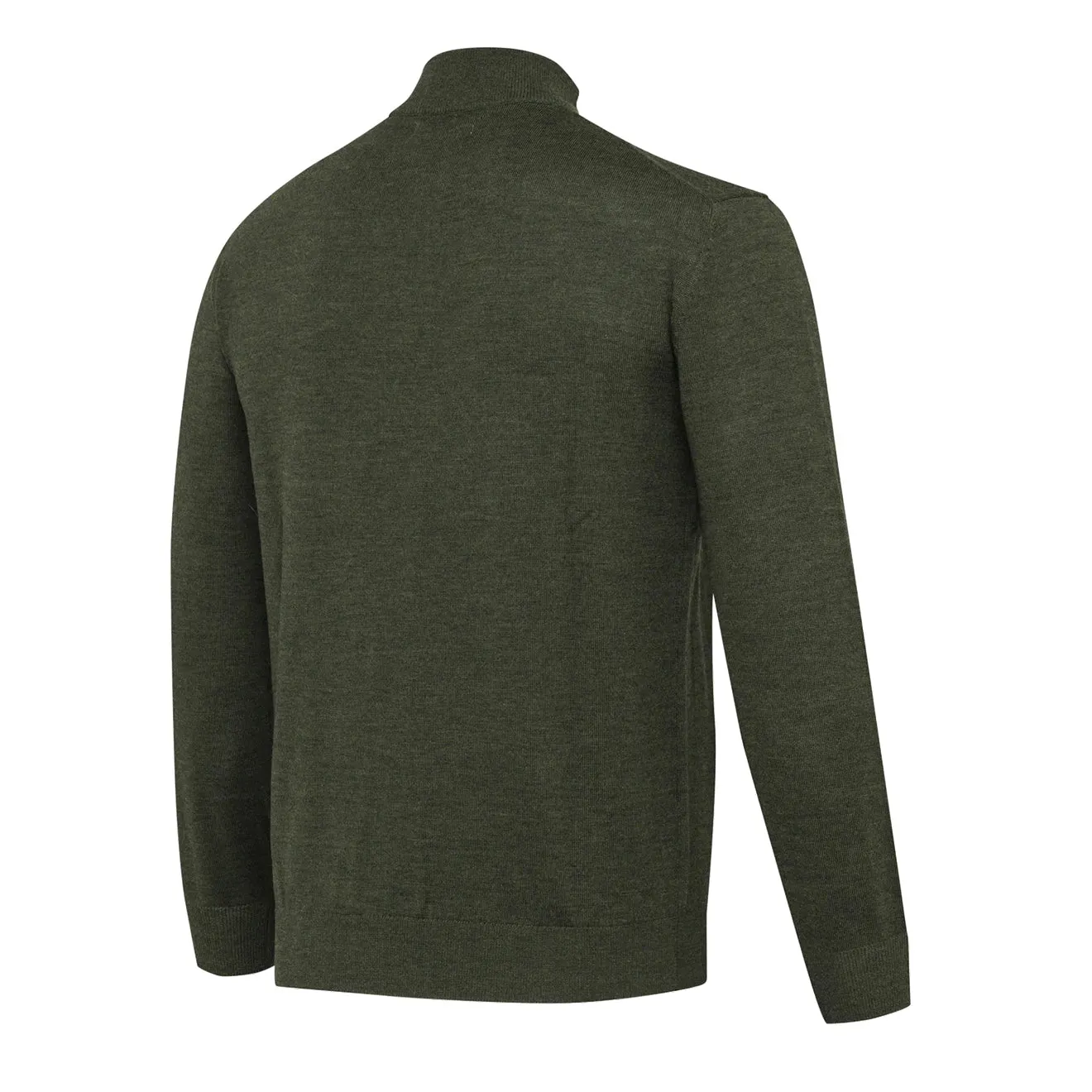Beretta Merino Half Zip Sweater Green Moss