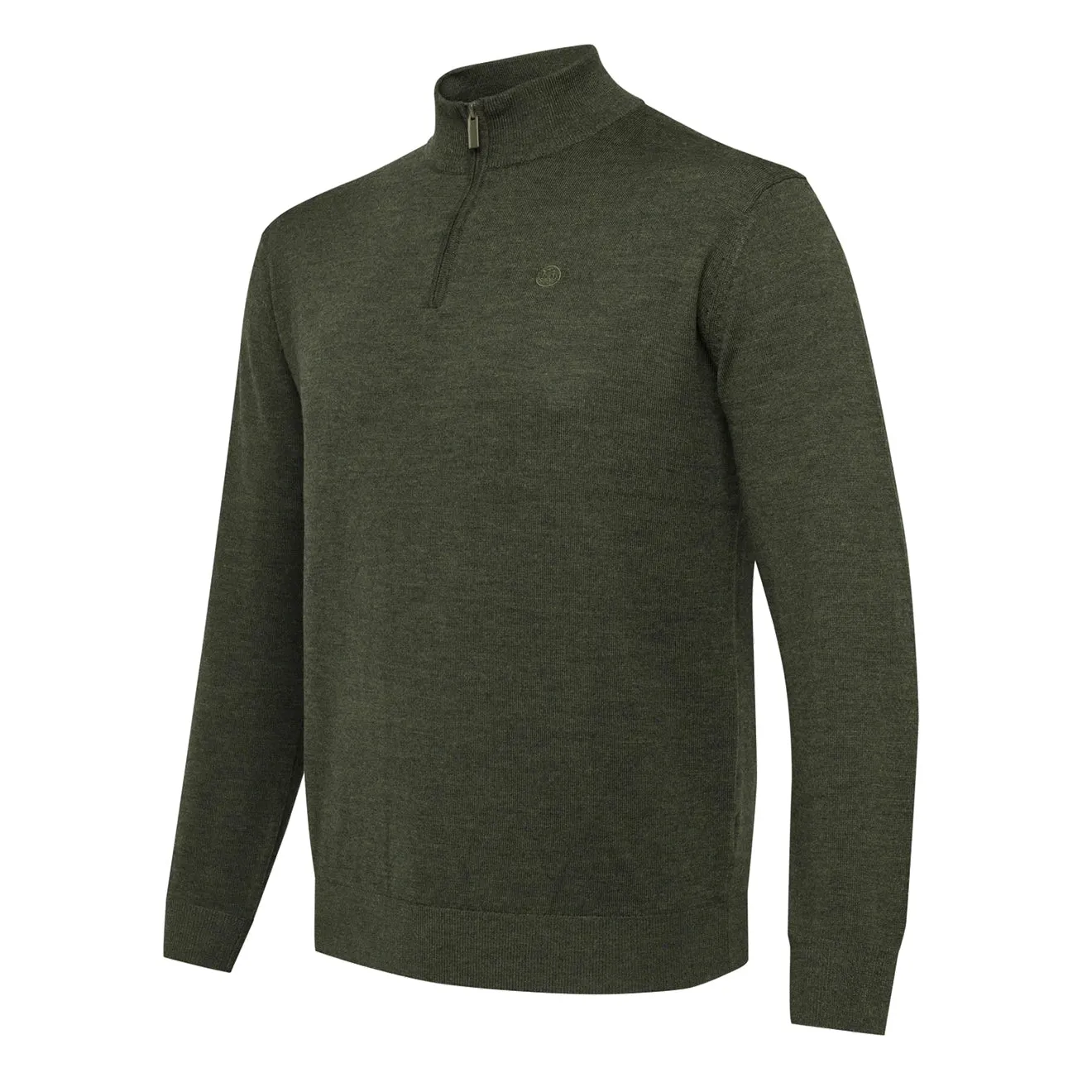 Beretta Merino Half Zip Sweater Green Moss