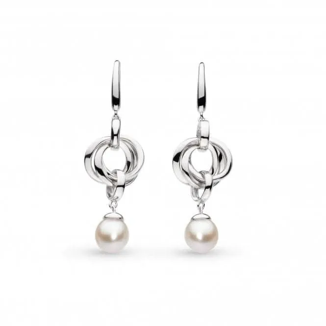 Bevel Trilogy Pearl Drop Earrings 5160FP Kit Heath Jewelry And Accessories