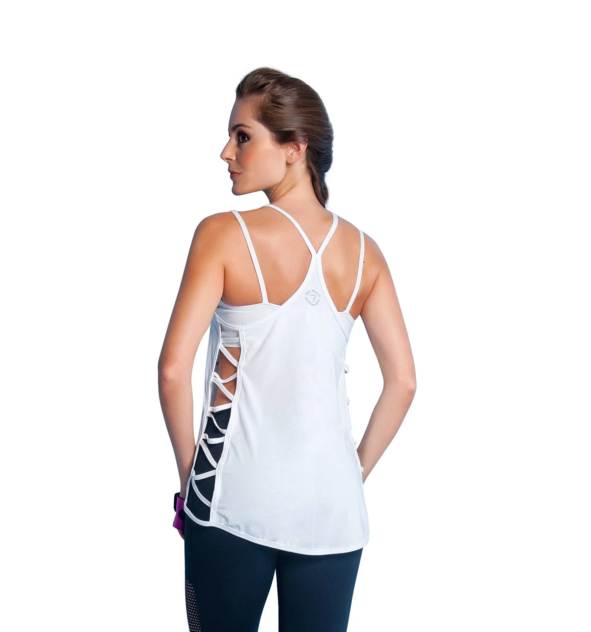 Bia Brazil Activewear Gym And Tonic Tank TT4479 White