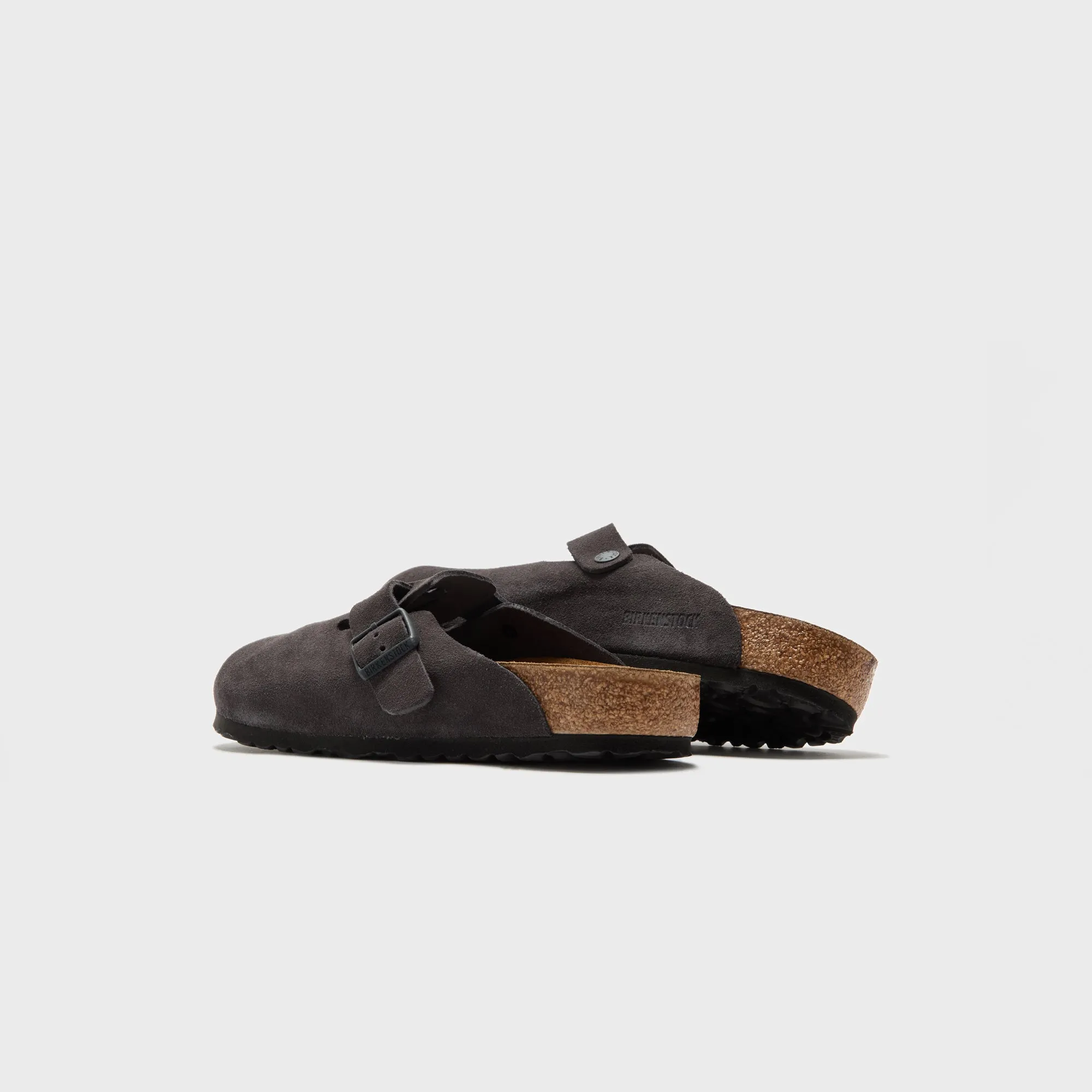 Birkenstock Boston - Velvet Gray Suede Birkenstock Shoes