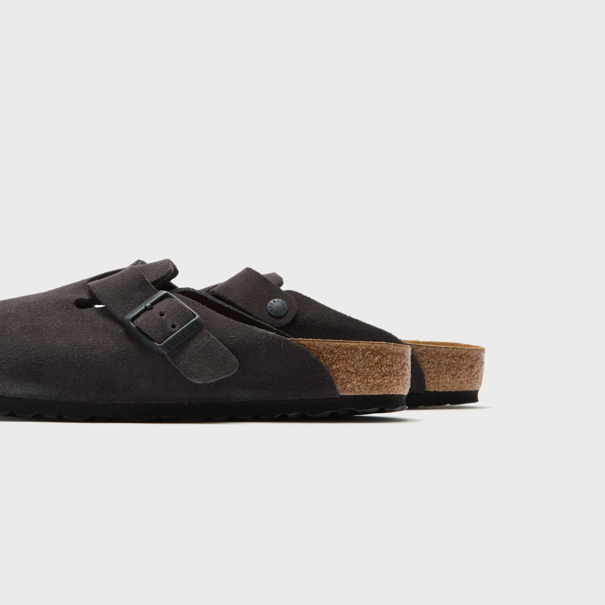 Birkenstock Boston - Velvet Gray Suede Birkenstock Shoes