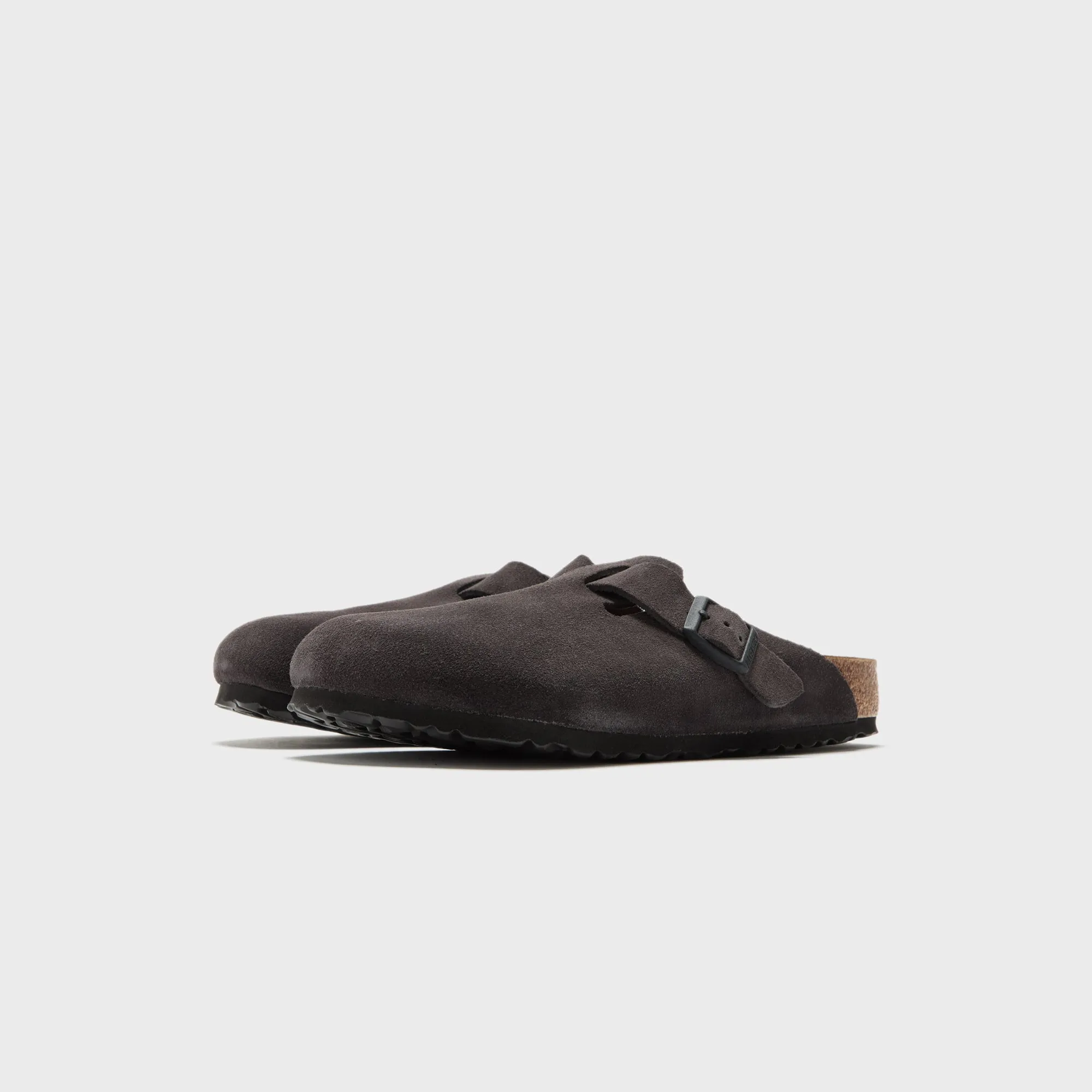 Birkenstock Boston - Velvet Gray Suede Birkenstock Shoes