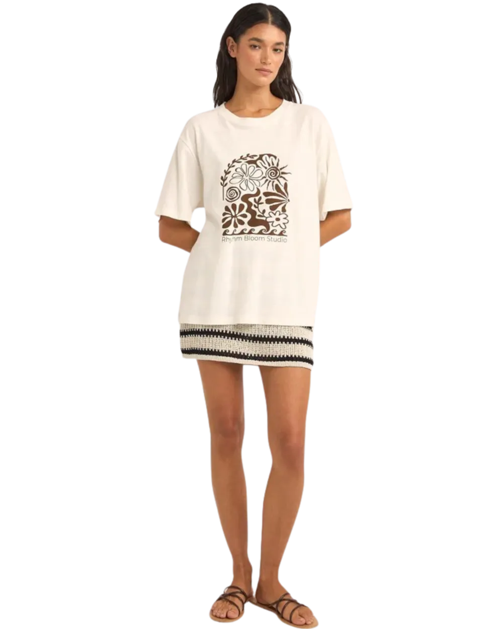 Bloom Studio Oversized T-Shirt in Vintage White