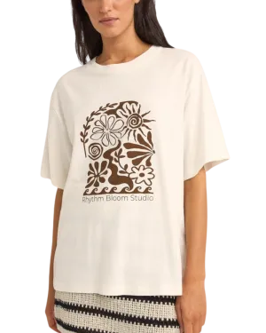 Bloom Studio Oversized T-Shirt in Vintage White
