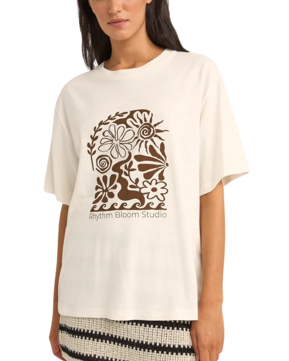 Bloom Studio Oversized T-Shirt in Vintage White