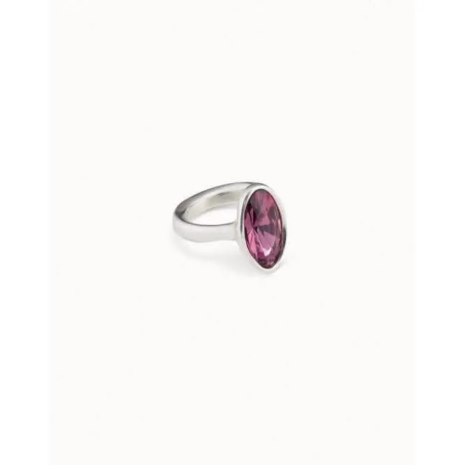 Blossom Purple Faceted Crystal Ring Unode50 Jewelry And Accessories