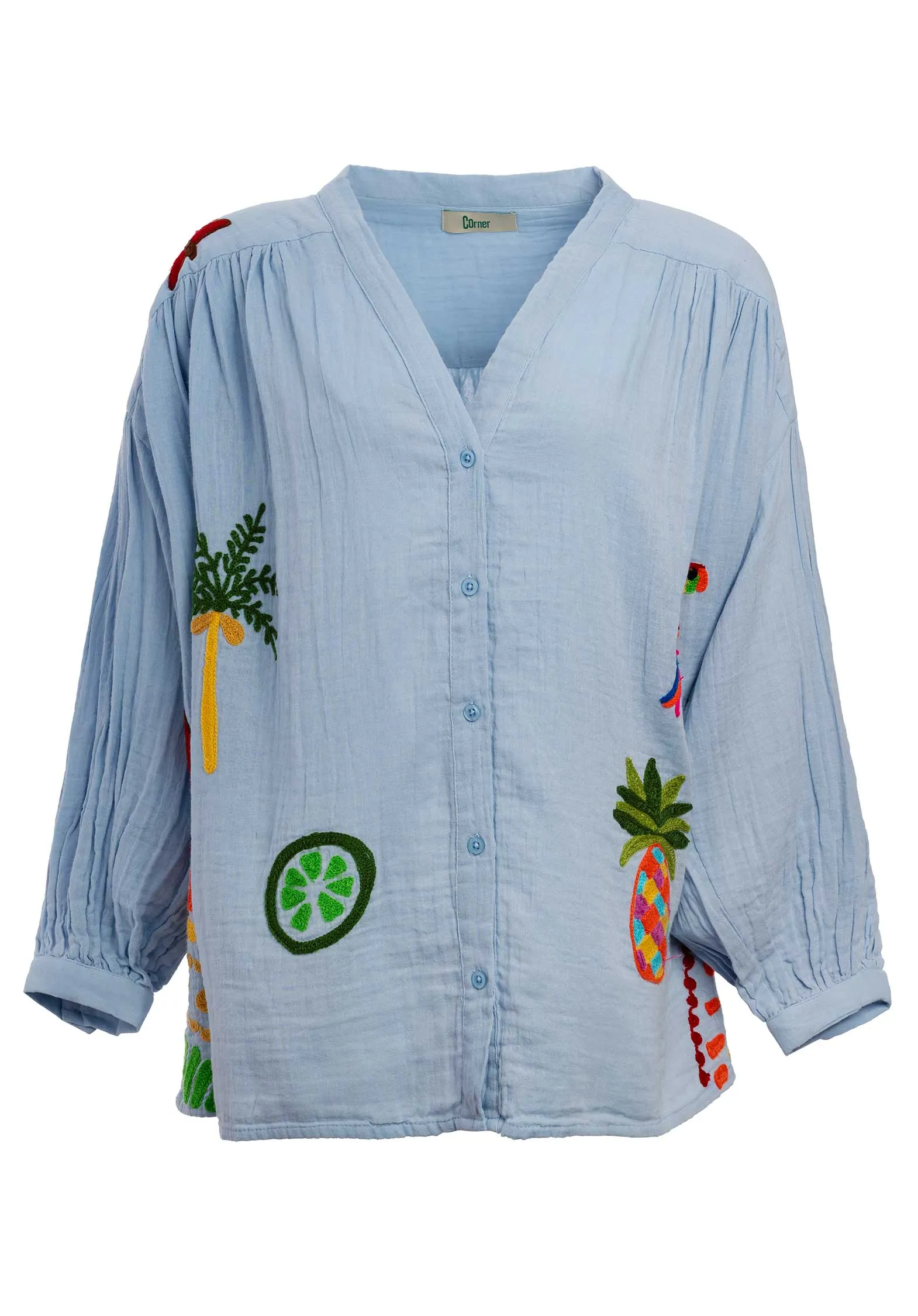 Blouse 143024 Light-Blue