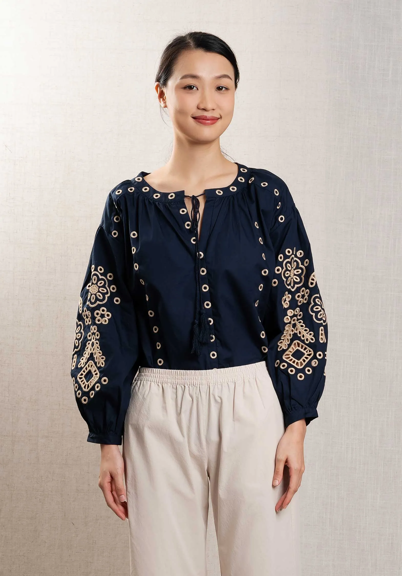 Blouse 25sj102 Bleu-Marine