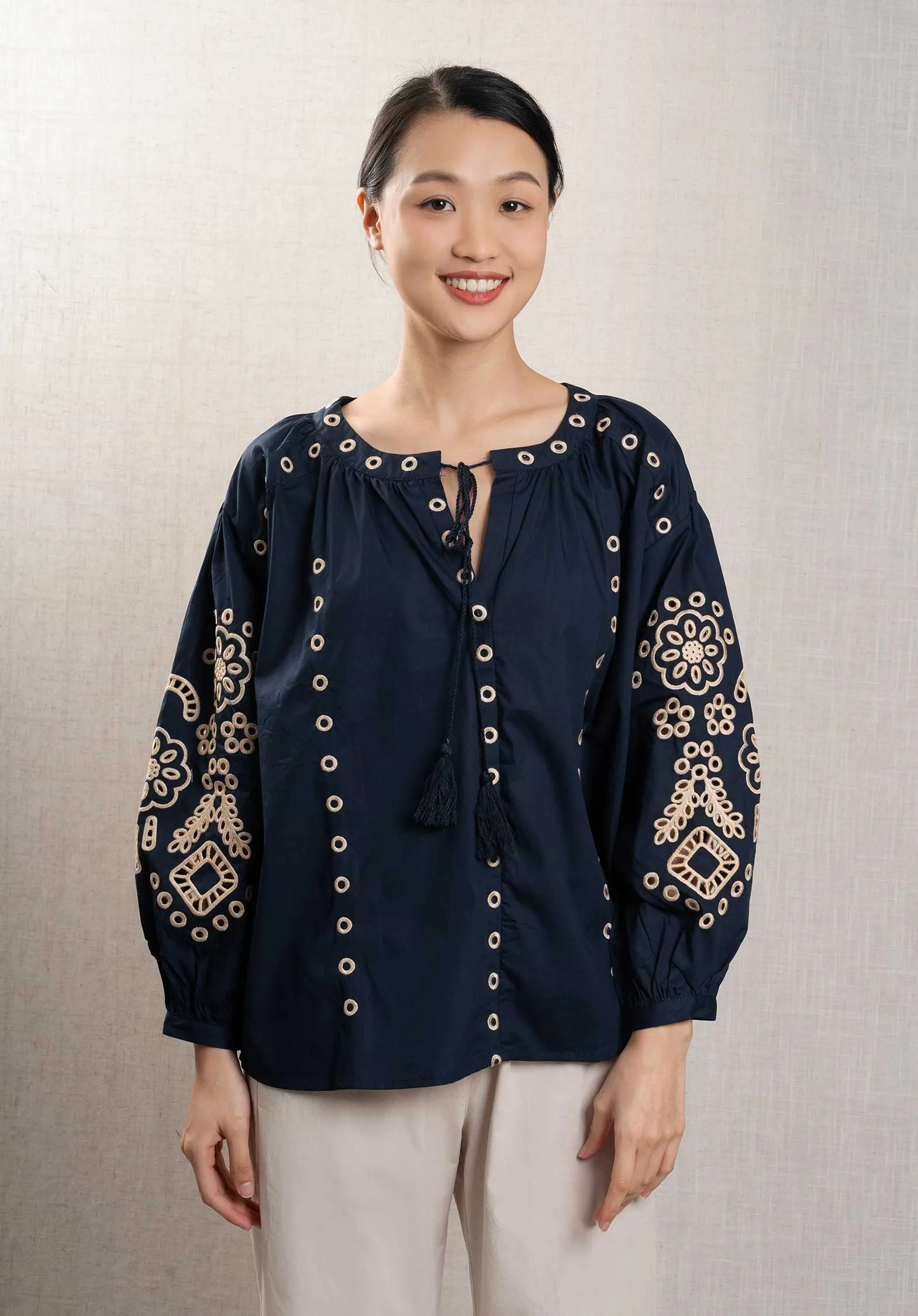 Blouse 25sj102 Bleu-Marine