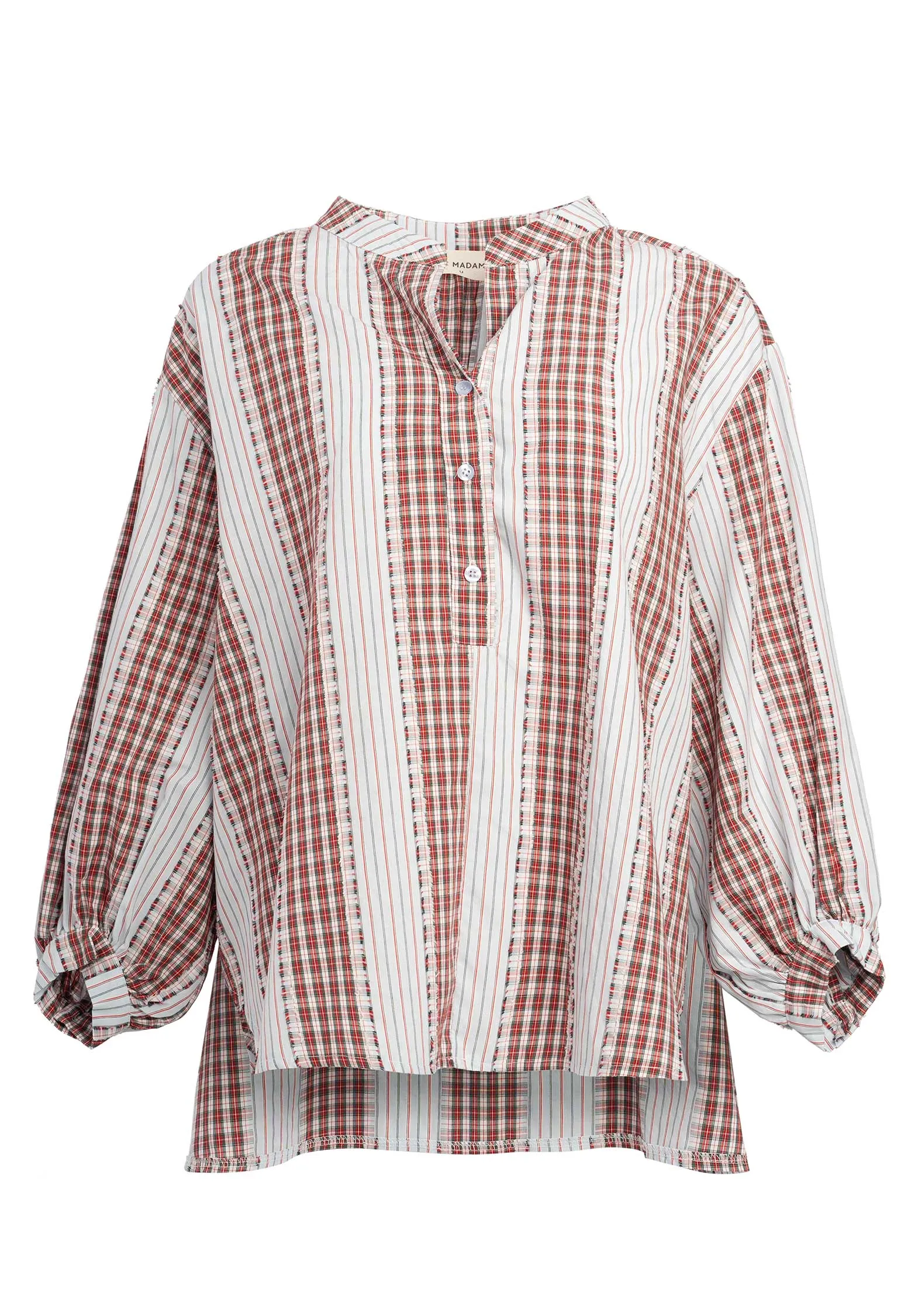 Blouse 96231 White-Red