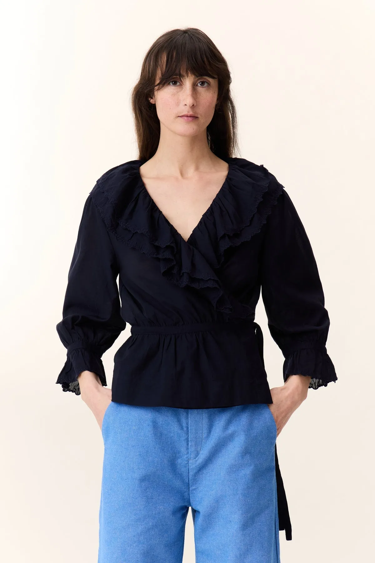 Blouse Cala Tcv1 Cala Tcv1 Plain Black-Iris