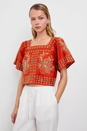 Blouse Laine 7856 Terracotta