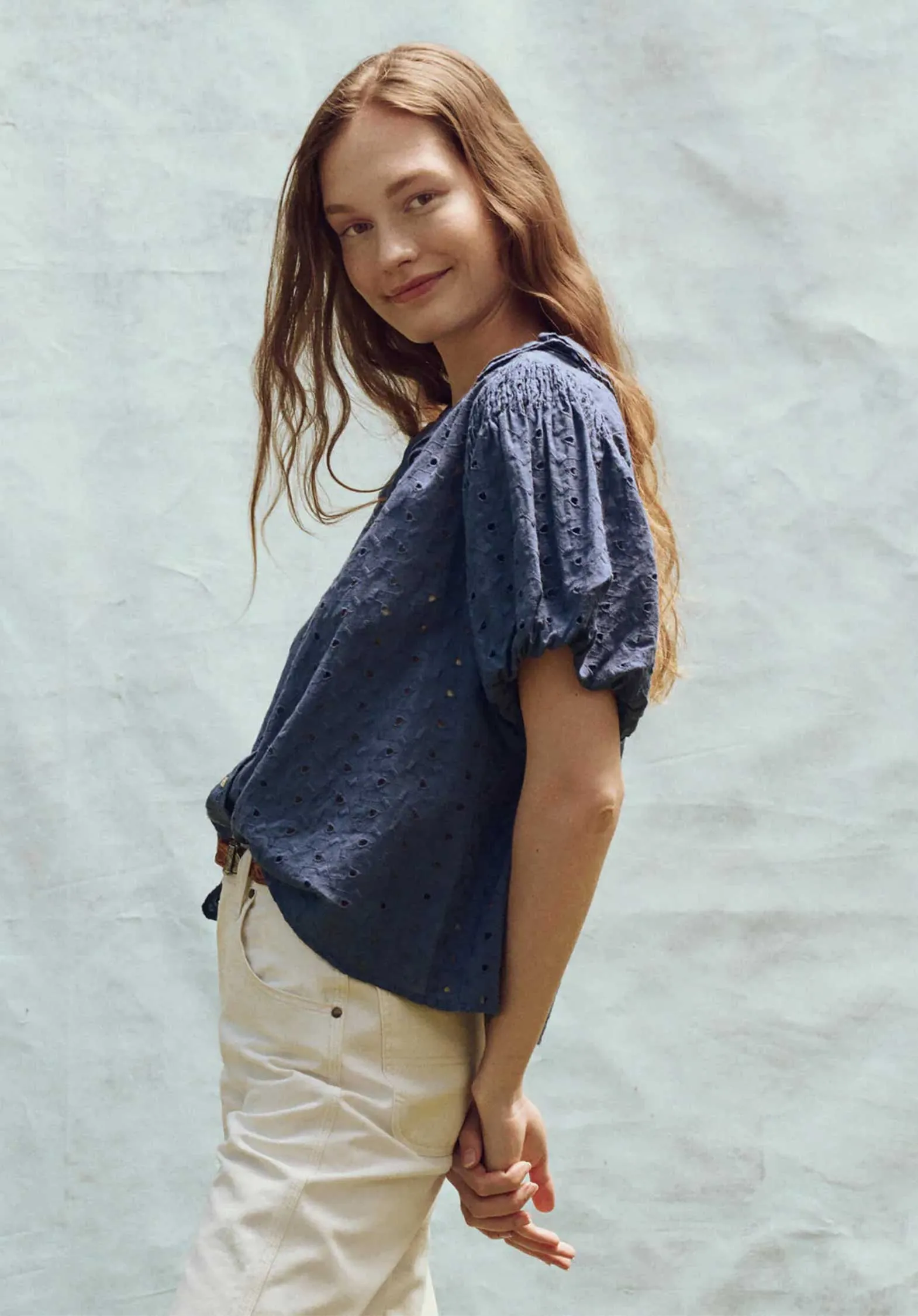 Blouse T1361928y Artisan Top Riverside-Blue