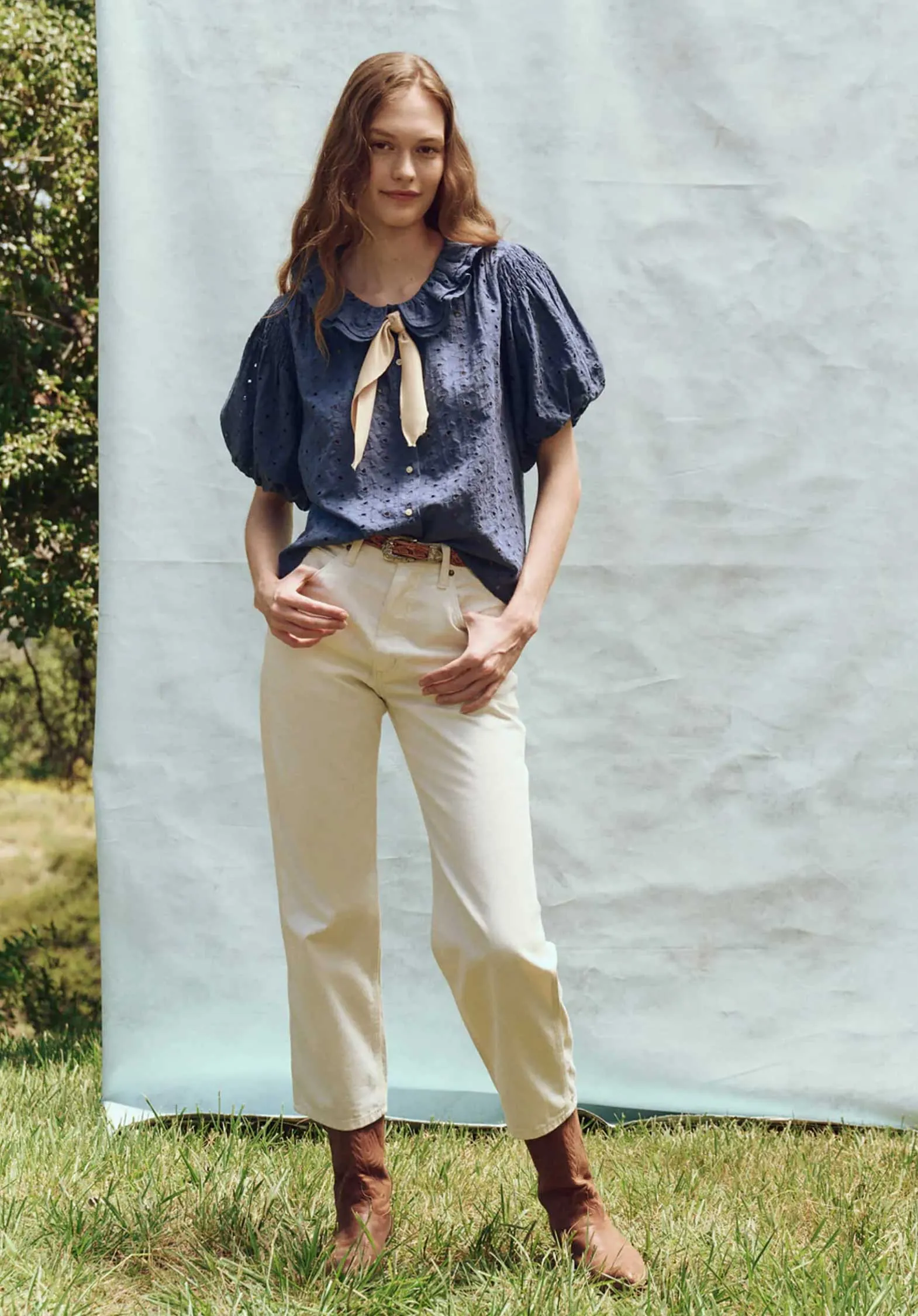 Blouse T1361928y Artisan Top Riverside-Blue