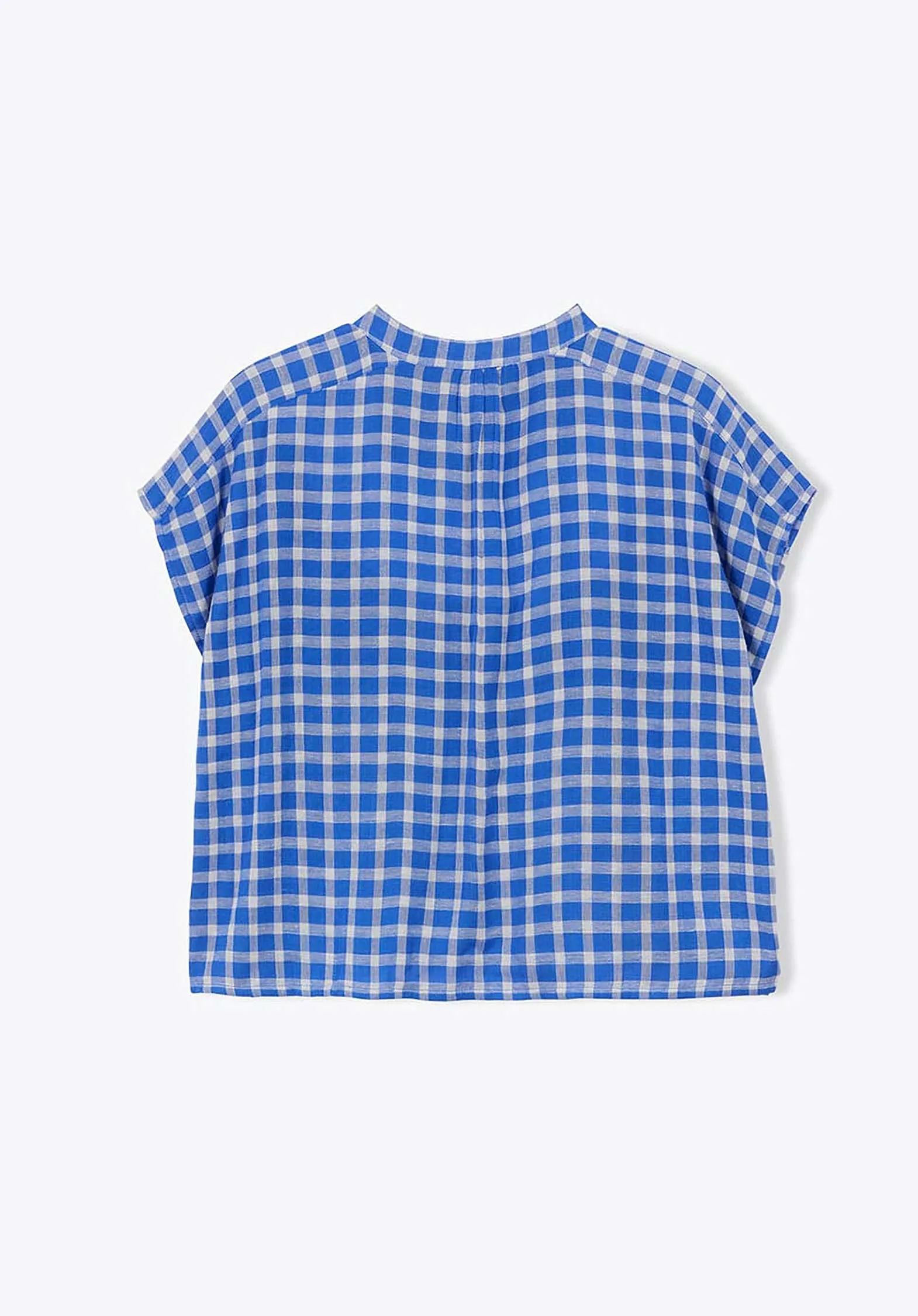 Blouse Wb14 Carreaux Femme Cobalt-205