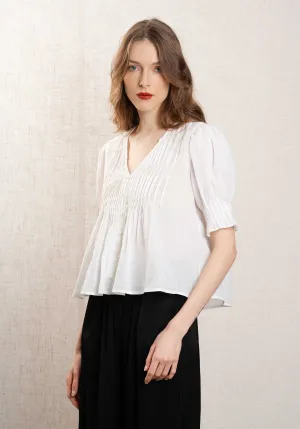Blouse Zora Ss Top Ss25-066 Pearl