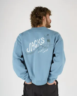 Bobber Heavyweight Crewneck - Blue