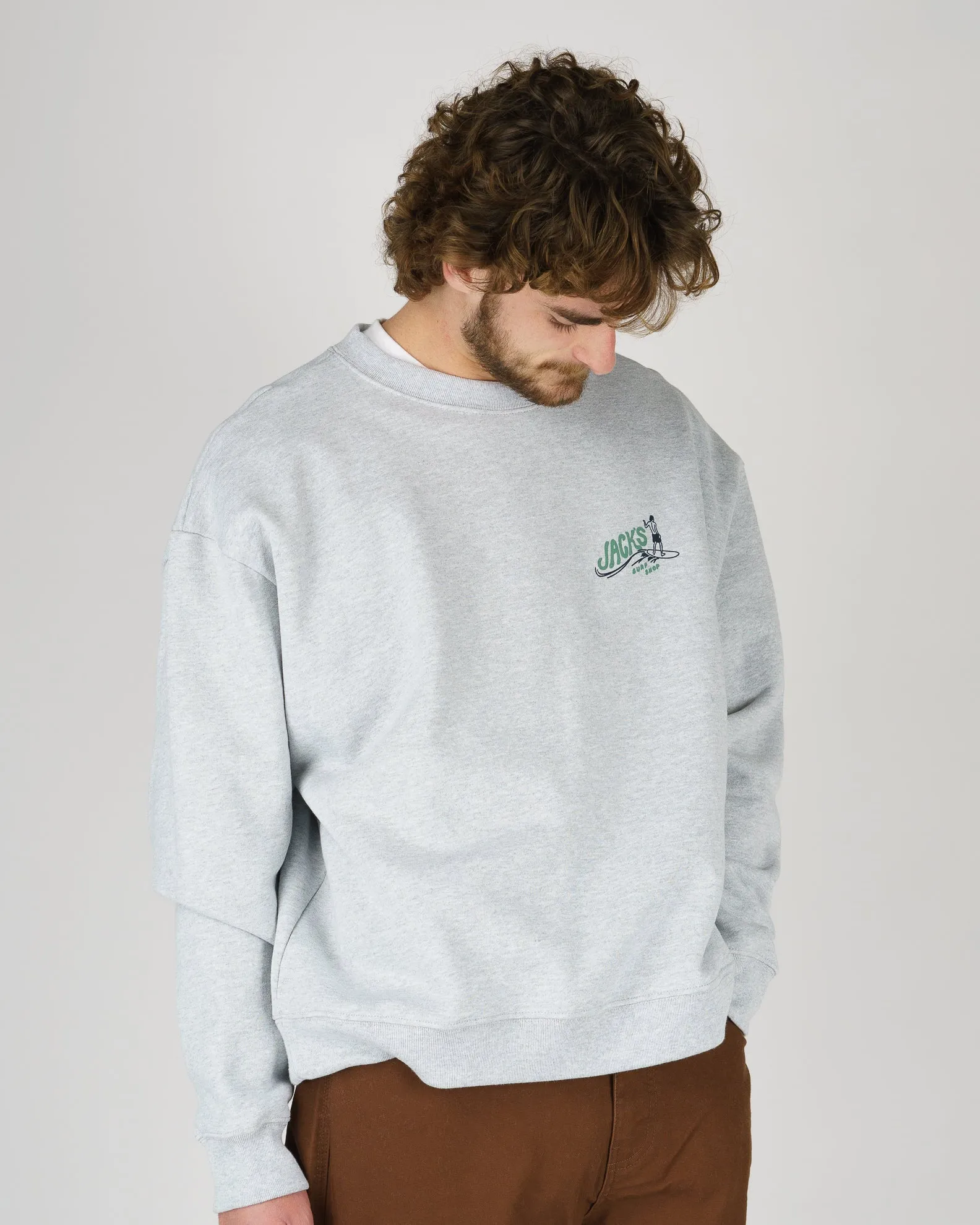 Bobber Heavyweight Crewneck - Grey