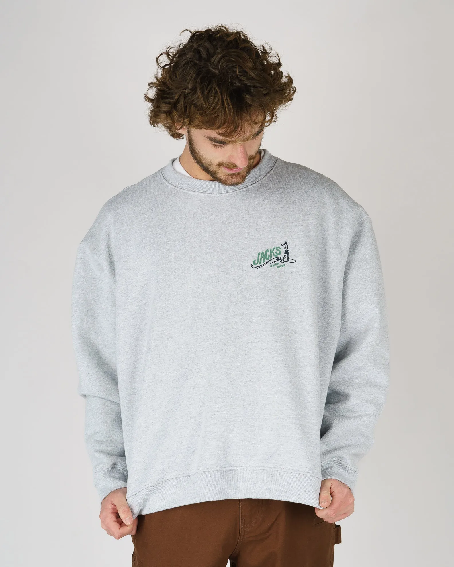Bobber Heavyweight Crewneck - Grey