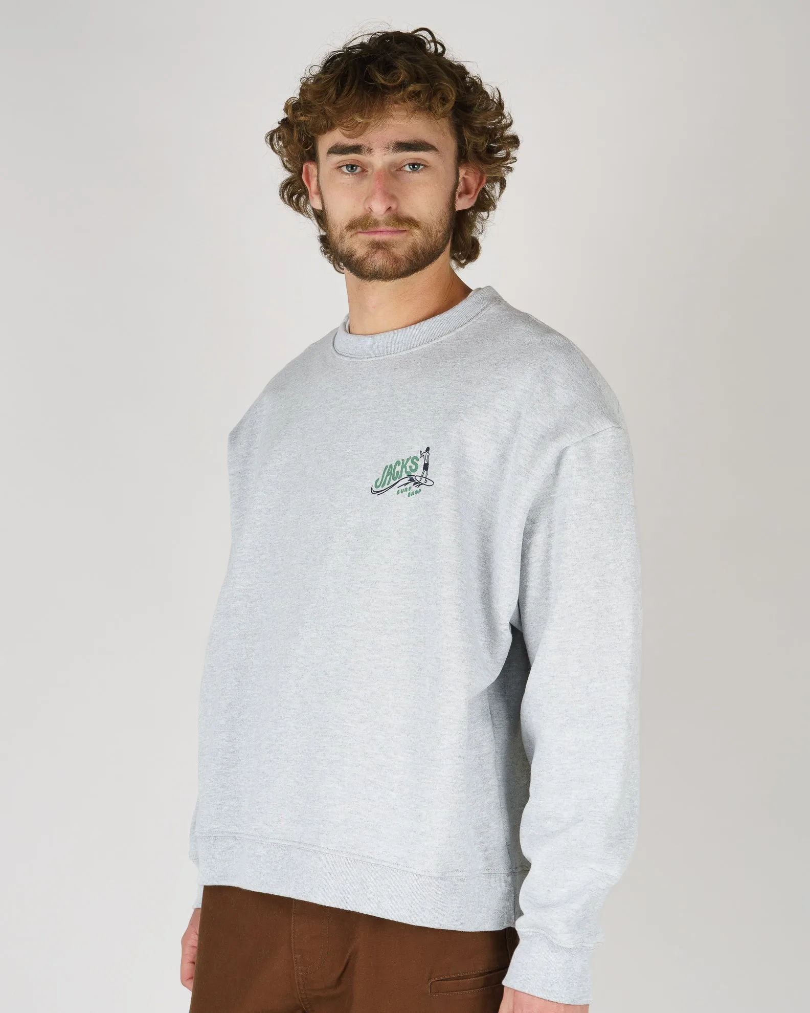 Bobber Heavyweight Crewneck - Grey