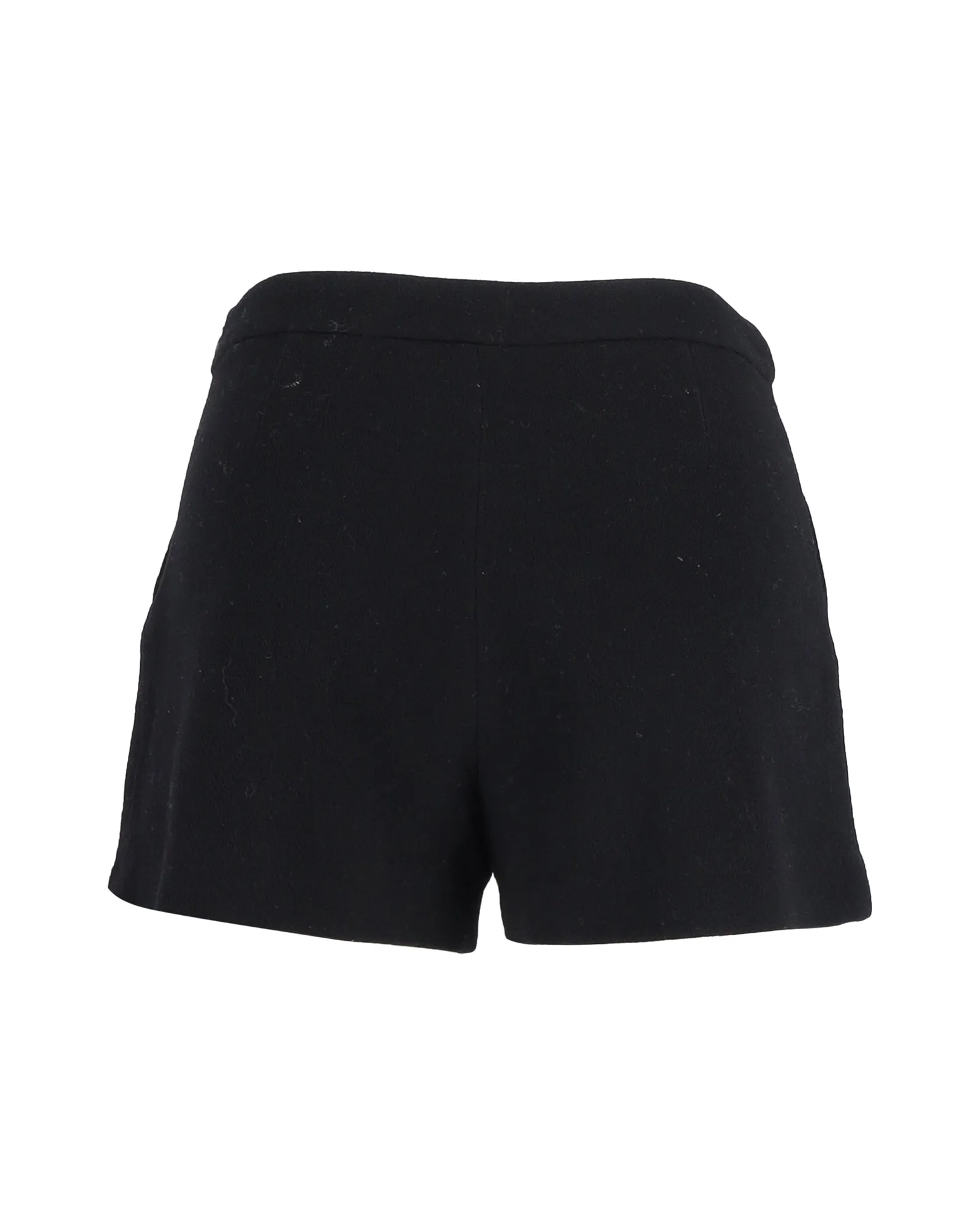 Boutique Moschino Mini Shorts in Black Wool