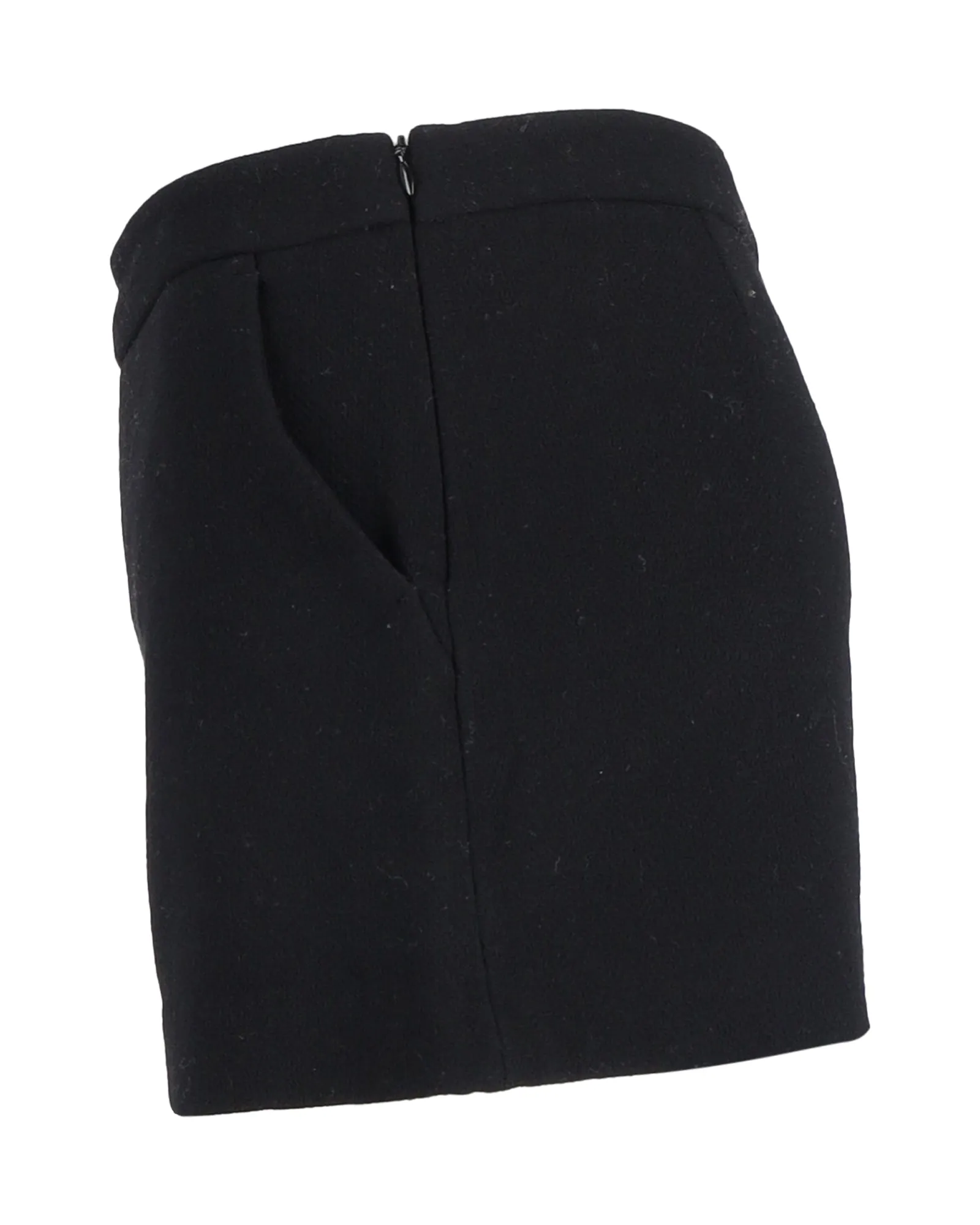 Boutique Moschino Mini Shorts in Black Wool