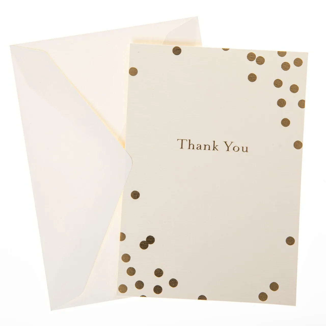 Boxed Thank You Cards - Gold Dots