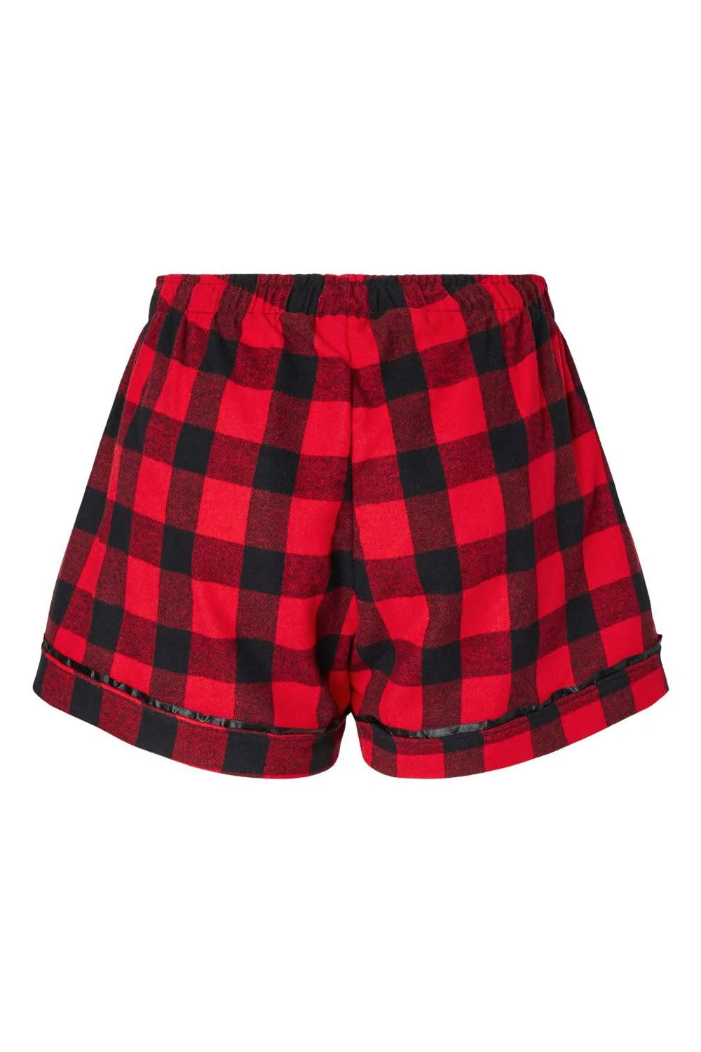 Boxercraft Womens Flannel Shorts - Red/Black Buffalo