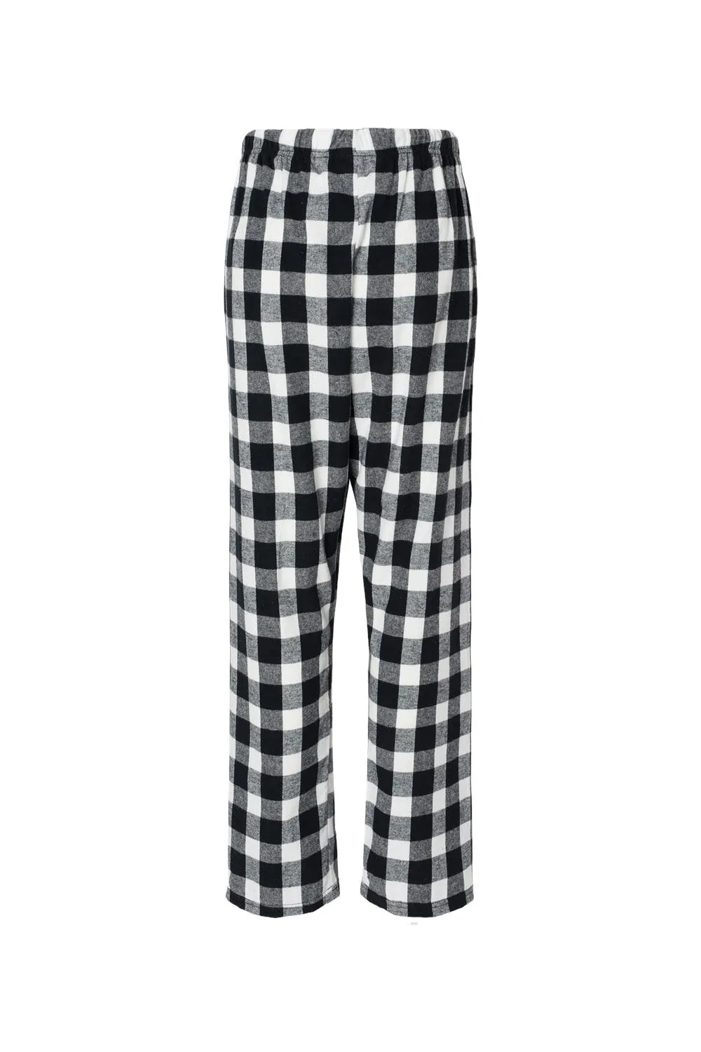 Boxercraft Womens Haley Flannel Pants w/ Pockets - Black/White Buffalo Plaid