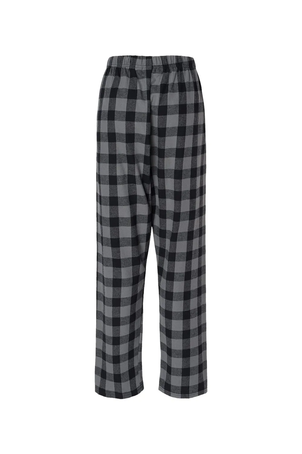 Boxercraft Womens Haley Flannel Pants w/ Pockets - Charcoal Grey/Black Buffalo