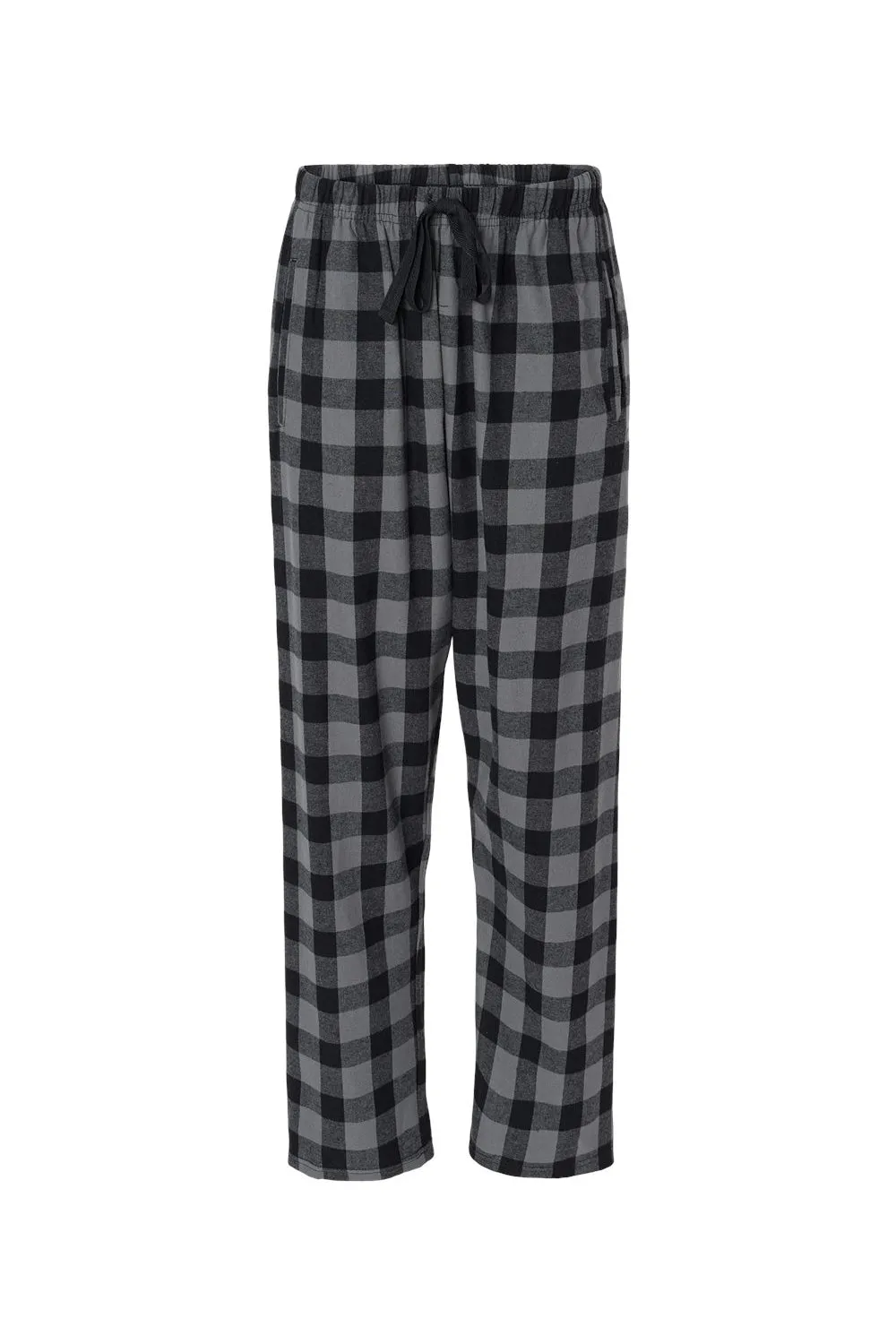 Boxercraft Womens Haley Flannel Pants w/ Pockets - Charcoal Grey/Black Buffalo