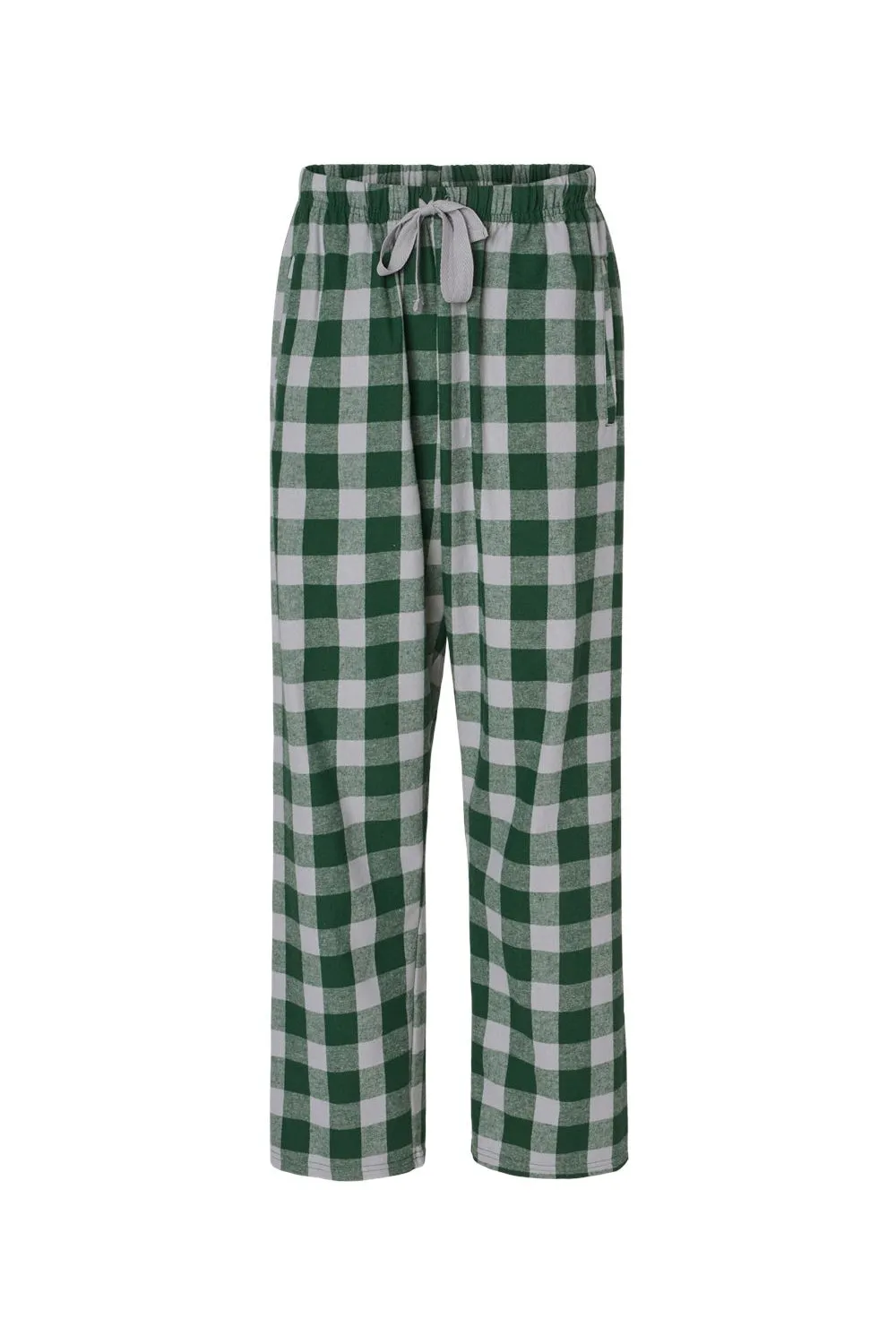 Boxercraft Womens Haley Flannel Pants w/ Pockets - Green/Oxford Grey Buffalo