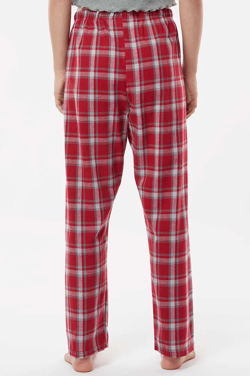 Boxercraft Womens Haley Flannel Pants w/ Pockets - Heritage Garnet Red Plaid